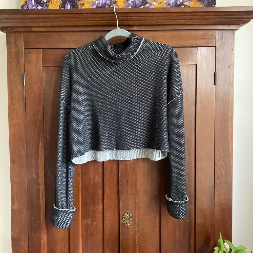 Cropped Turtleneck Sweater